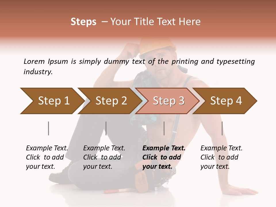Isolated Man Studio PowerPoint Template