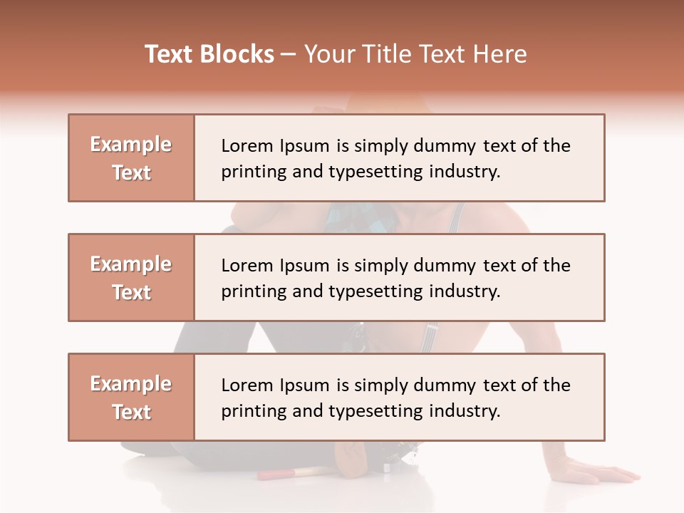 Isolated Man Studio PowerPoint Template