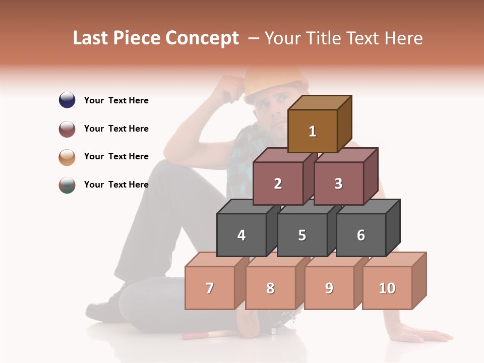 Isolated Man Studio PowerPoint Template