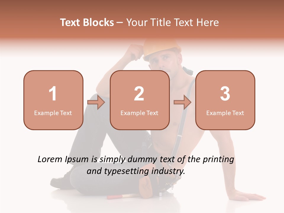 Isolated Man Studio PowerPoint Template