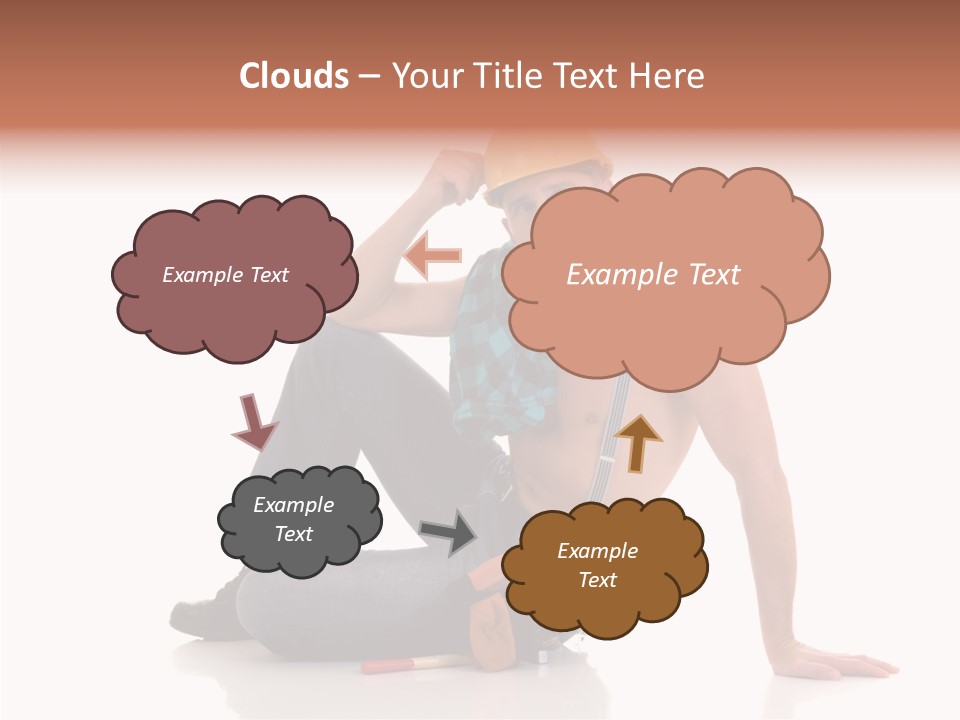 Isolated Man Studio PowerPoint Template