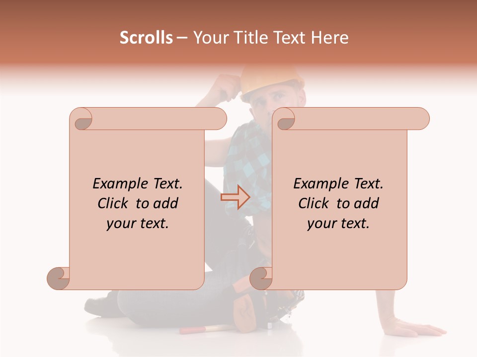 Isolated Man Studio PowerPoint Template