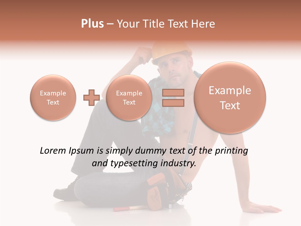 Isolated Man Studio PowerPoint Template