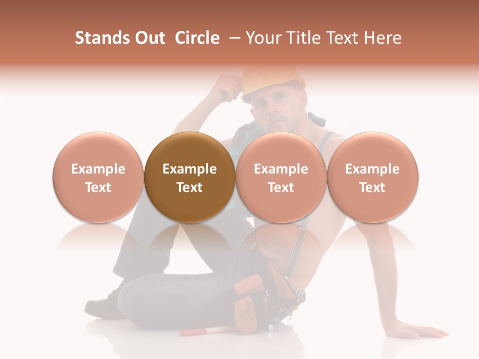 Isolated Man Studio PowerPoint Template