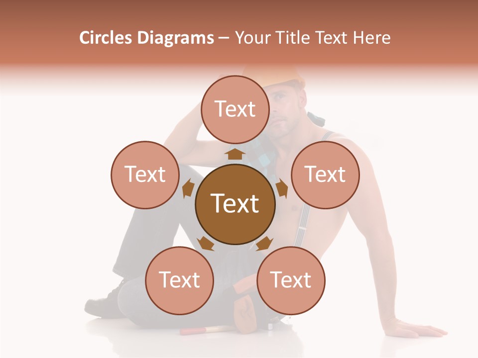 Isolated Man Studio PowerPoint Template