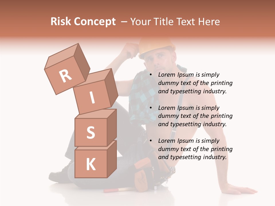 Isolated Man Studio PowerPoint Template