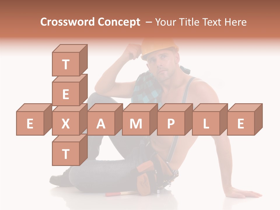 Isolated Man Studio PowerPoint Template