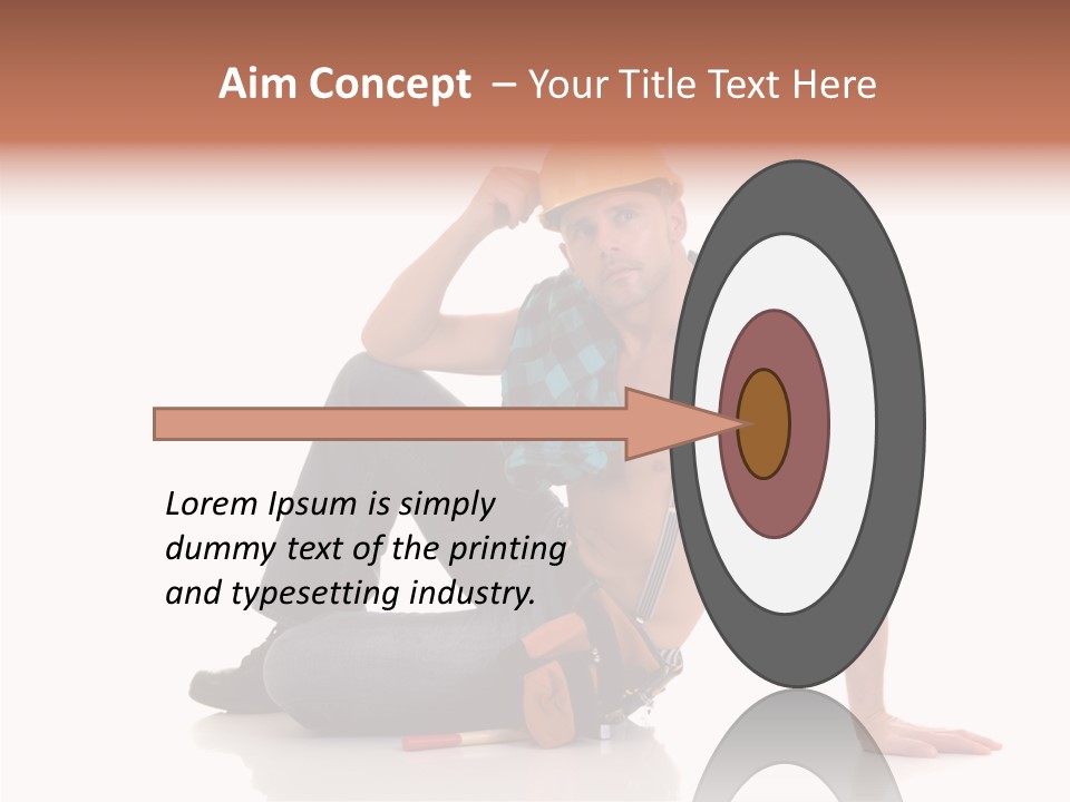 Isolated Man Studio PowerPoint Template