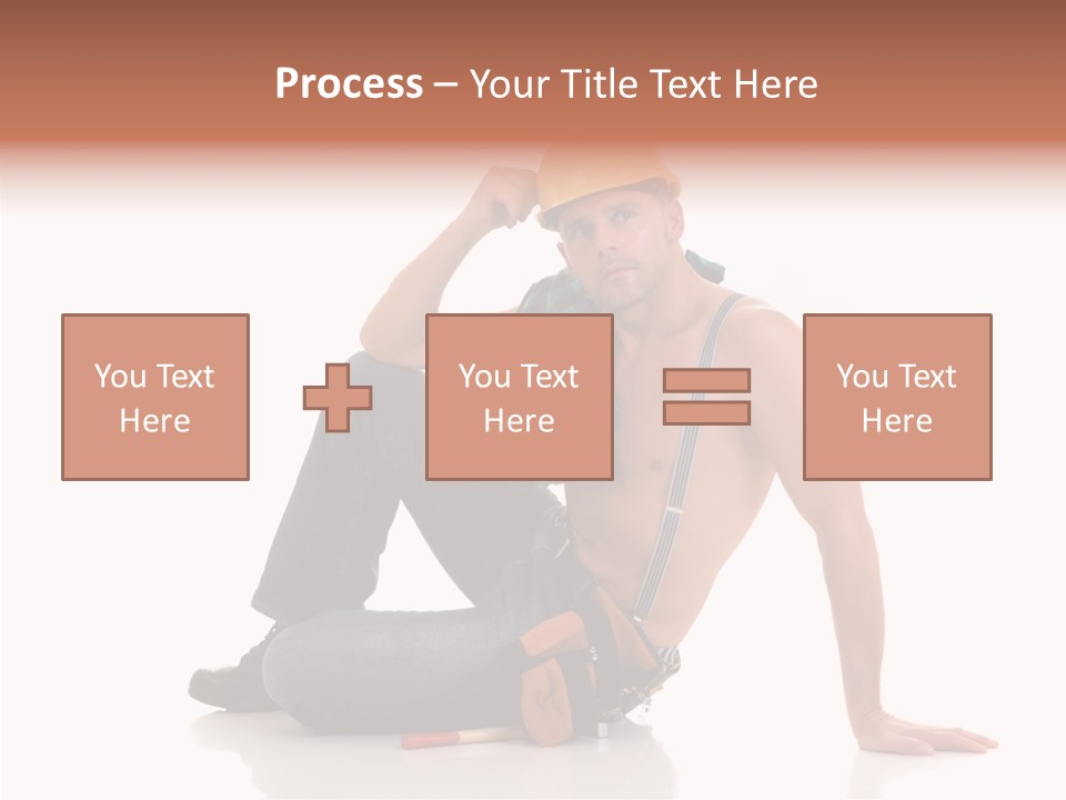 Isolated Man Studio PowerPoint Template