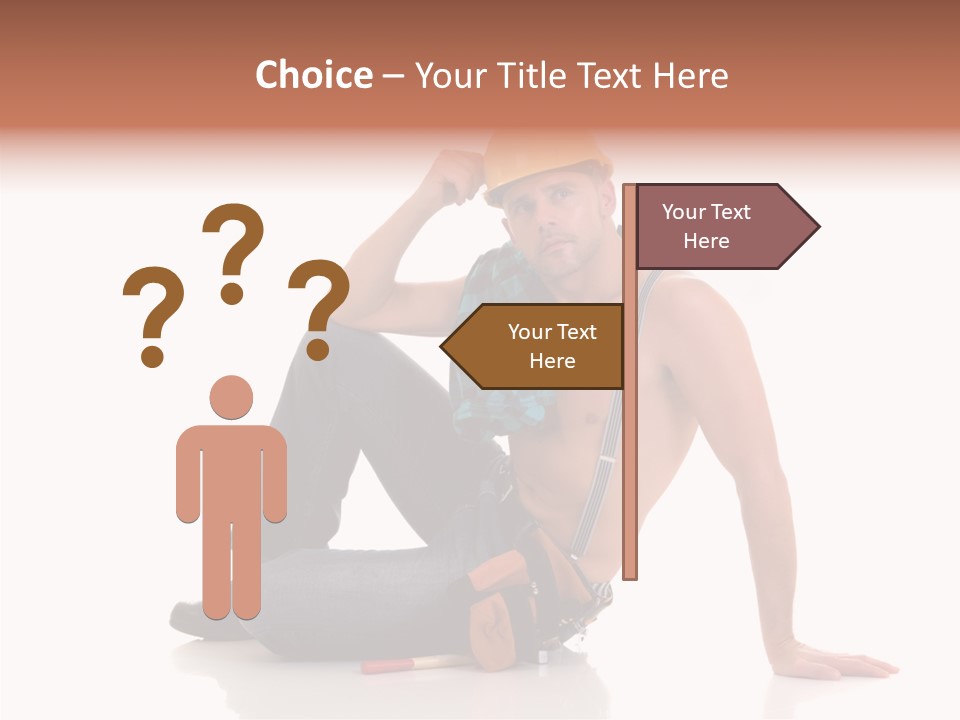 Isolated Man Studio PowerPoint Template