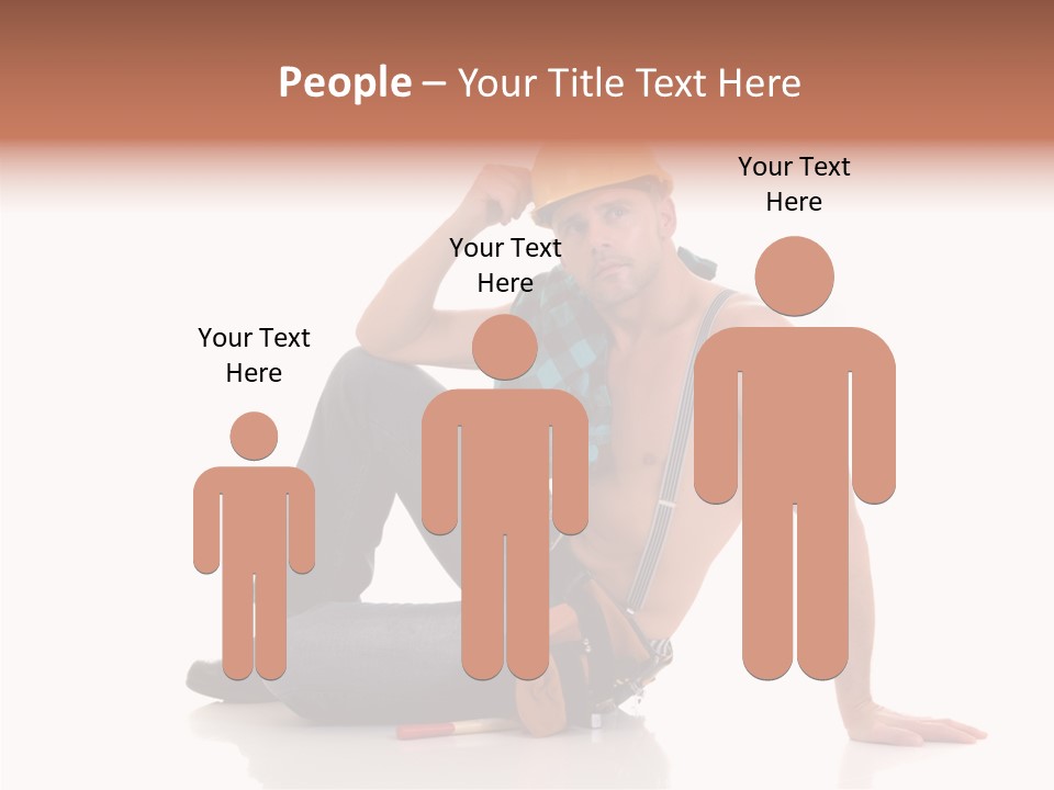 Isolated Man Studio PowerPoint Template