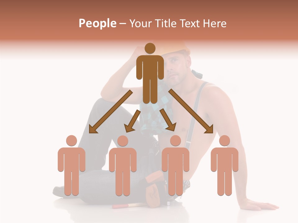 Isolated Man Studio PowerPoint Template