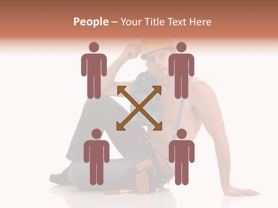 Isolated Man Studio PowerPoint Template