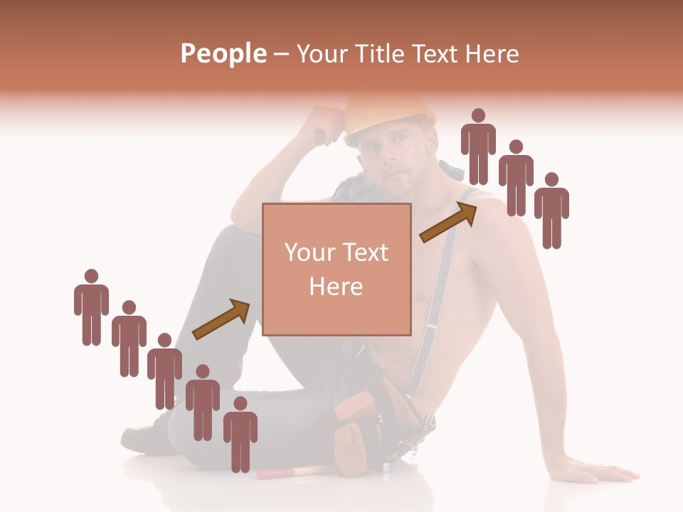 Isolated Man Studio PowerPoint Template