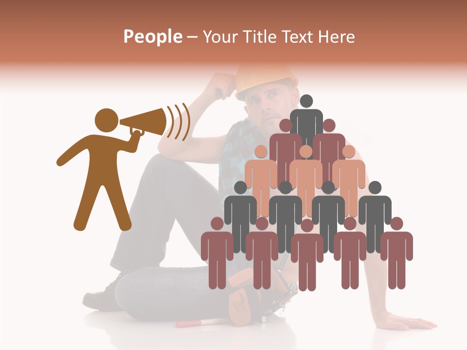 Isolated Man Studio PowerPoint Template