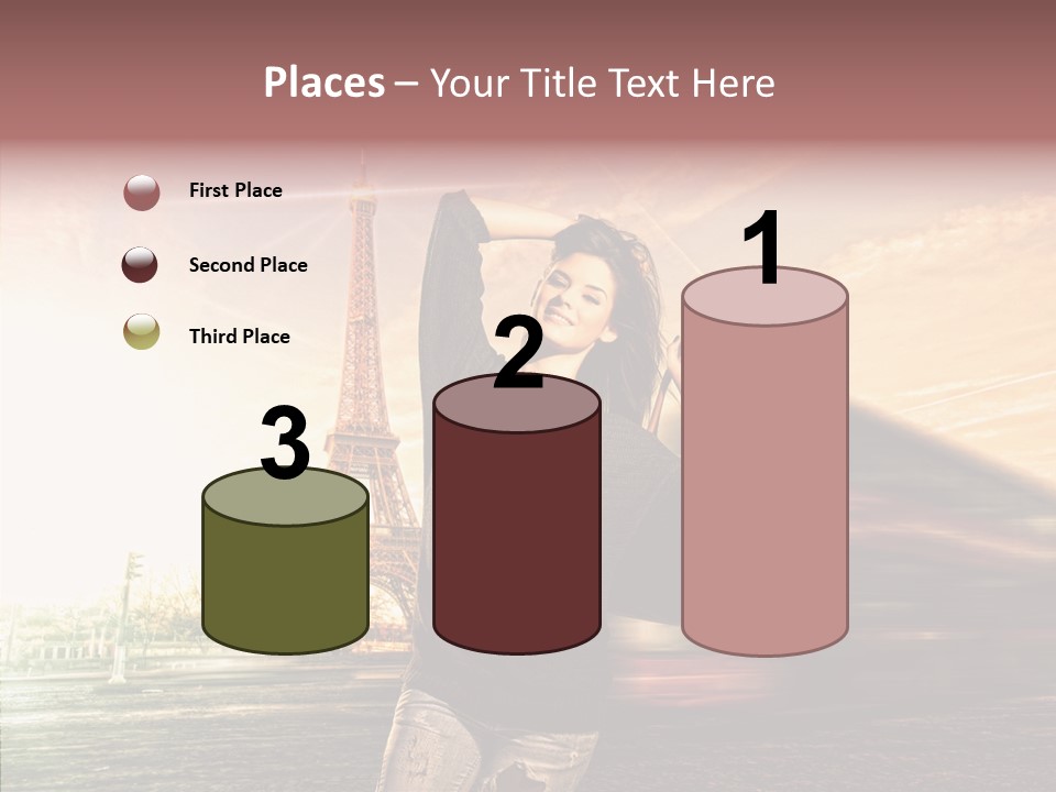 Sky Travel Icons Way PowerPoint Template