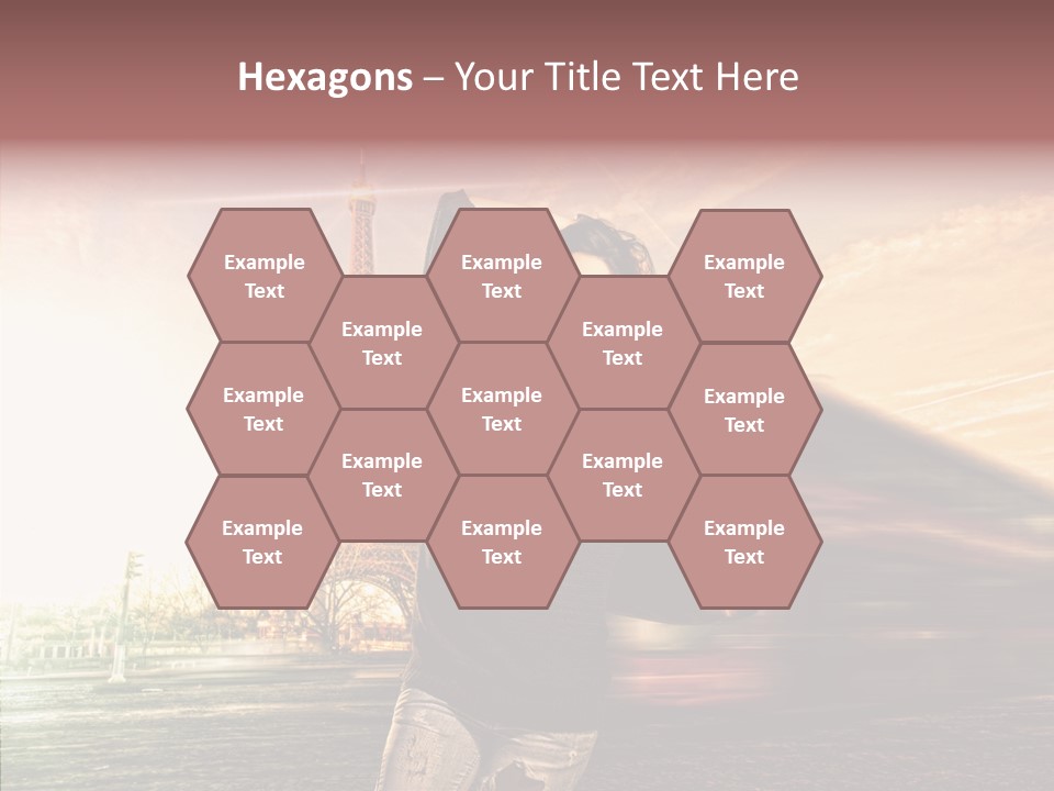 Sky Travel Icons Way PowerPoint Template