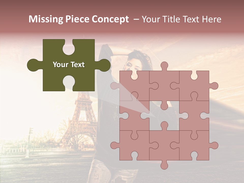 Sky Travel Icons Way PowerPoint Template