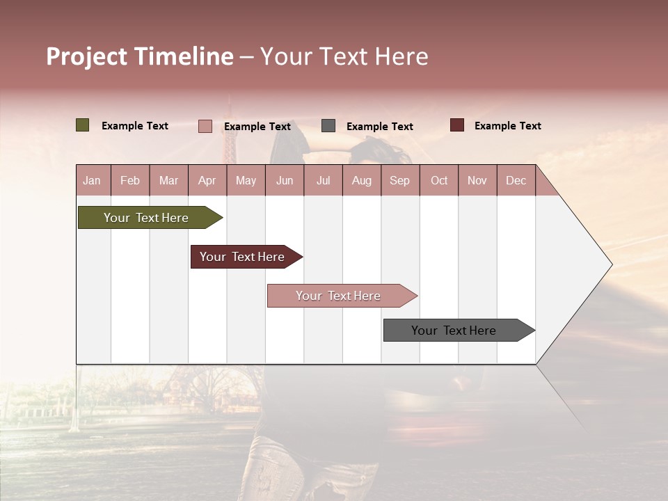 Sky Travel Icons Way PowerPoint Template