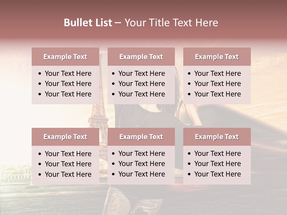 Sky Travel Icons Way PowerPoint Template