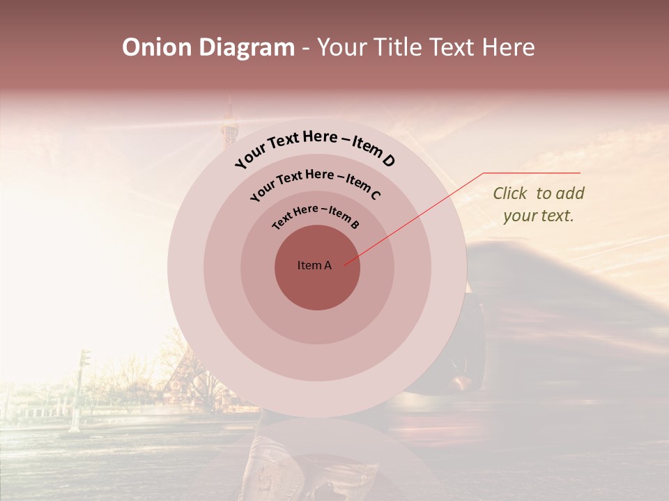 Sky Travel Icons Way PowerPoint Template