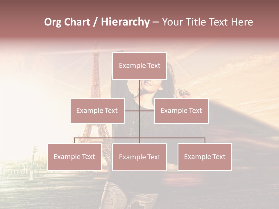 Sky Travel Icons Way PowerPoint Template