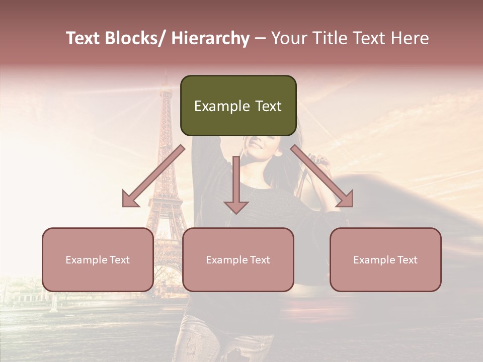 Sky Travel Icons Way PowerPoint Template