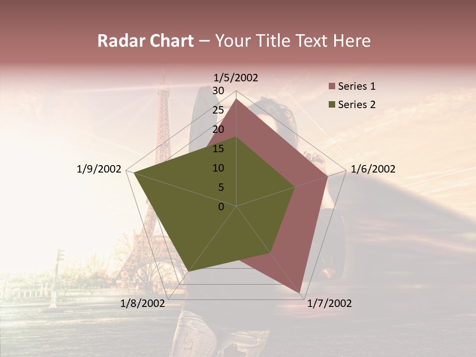 Sky Travel Icons Way PowerPoint Template
