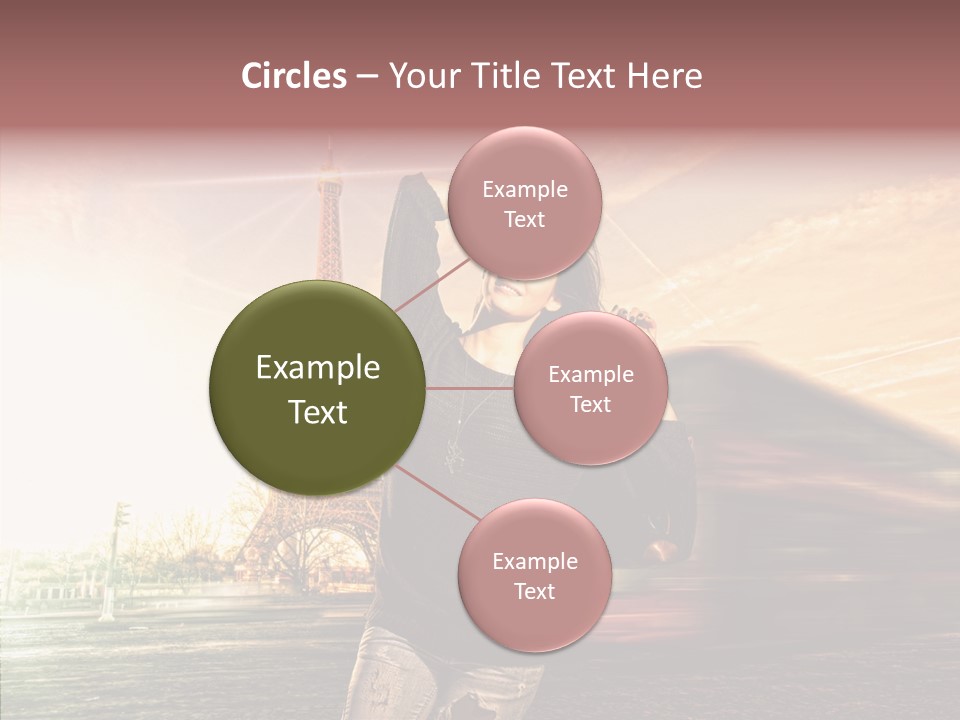 Sky Travel Icons Way PowerPoint Template