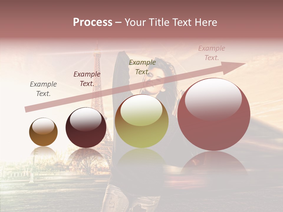 Sky Travel Icons Way PowerPoint Template