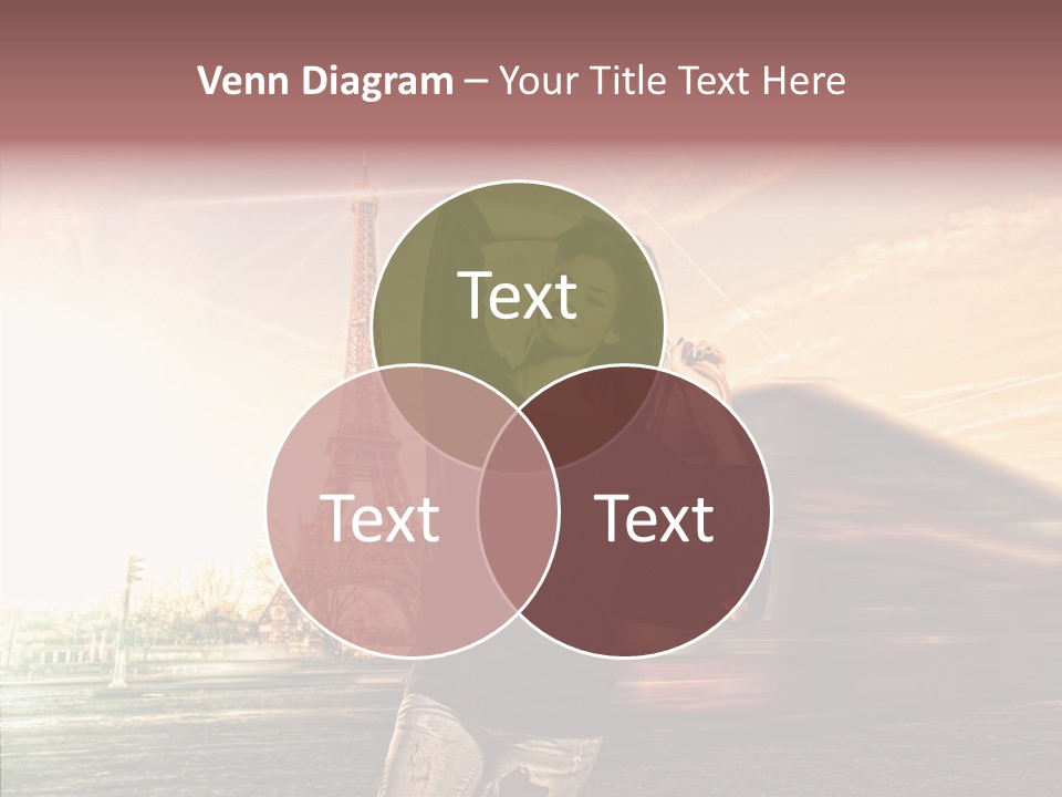 Sky Travel Icons Way PowerPoint Template