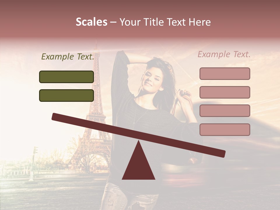 Sky Travel Icons Way PowerPoint Template