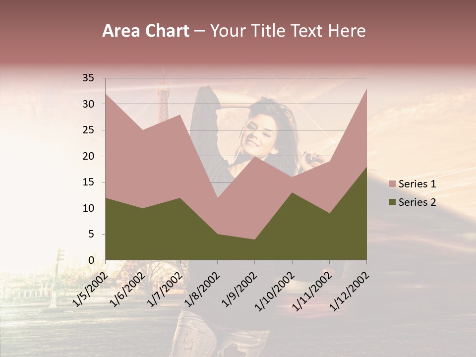 Sky Travel Icons Way PowerPoint Template