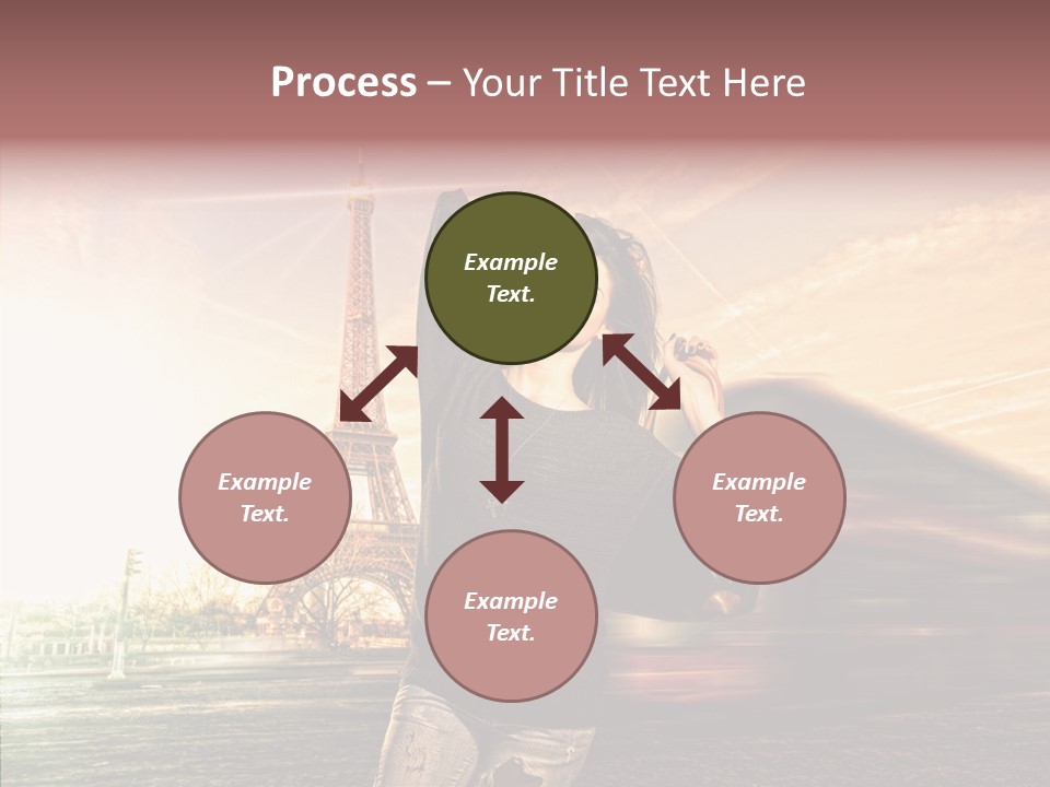 Sky Travel Icons Way PowerPoint Template