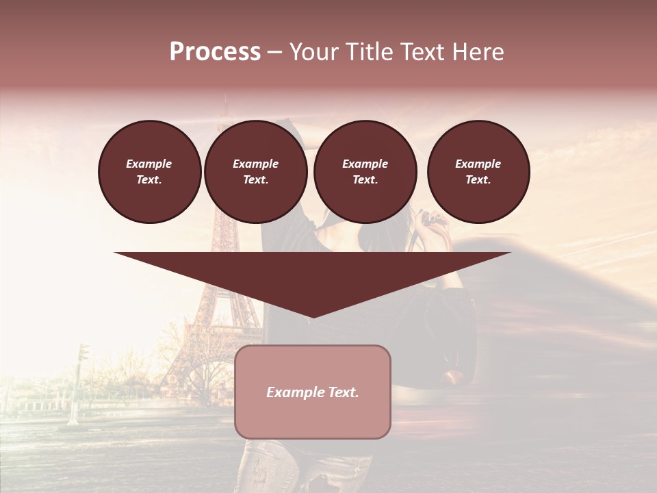 Sky Travel Icons Way PowerPoint Template