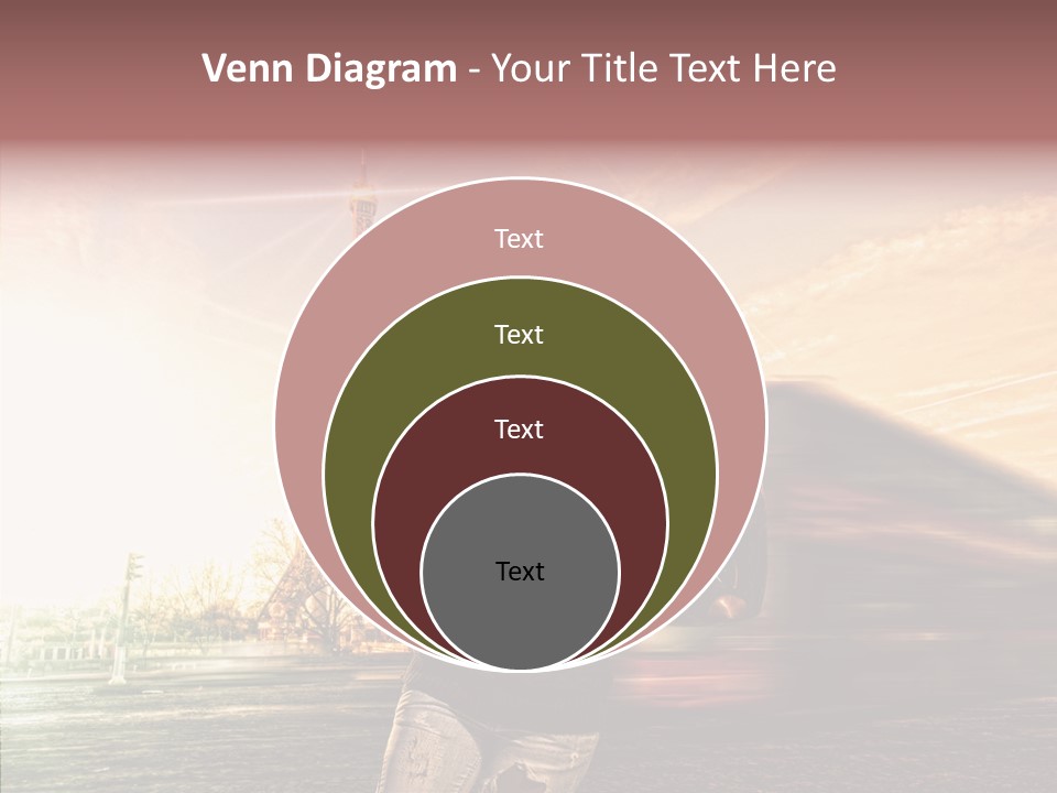 Sky Travel Icons Way PowerPoint Template