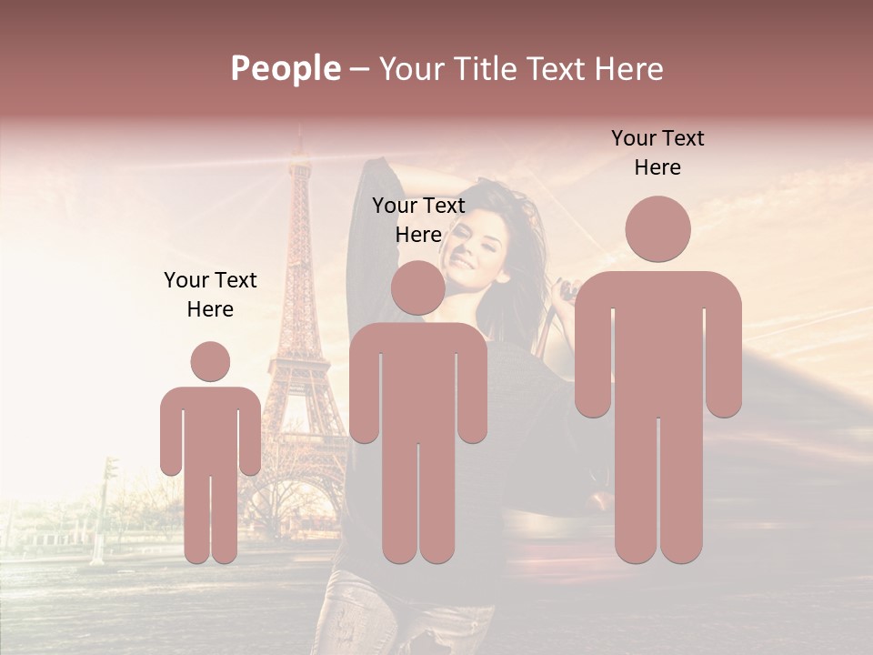 Sky Travel Icons Way PowerPoint Template