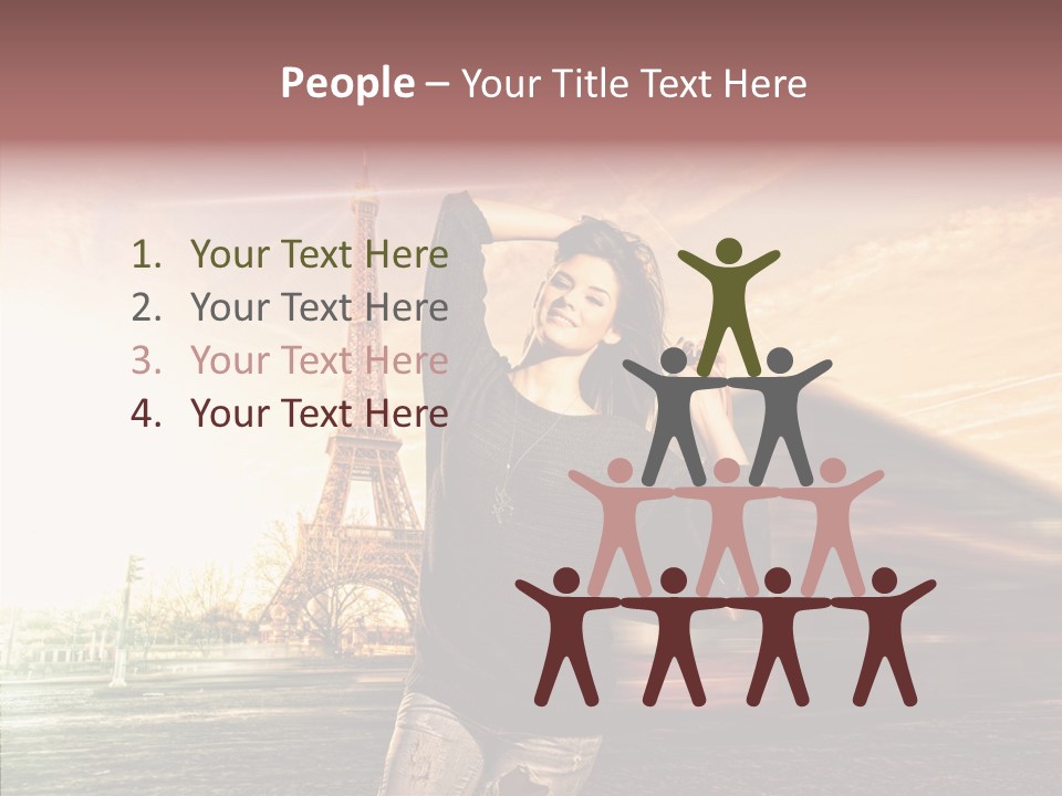 Sky Travel Icons Way PowerPoint Template