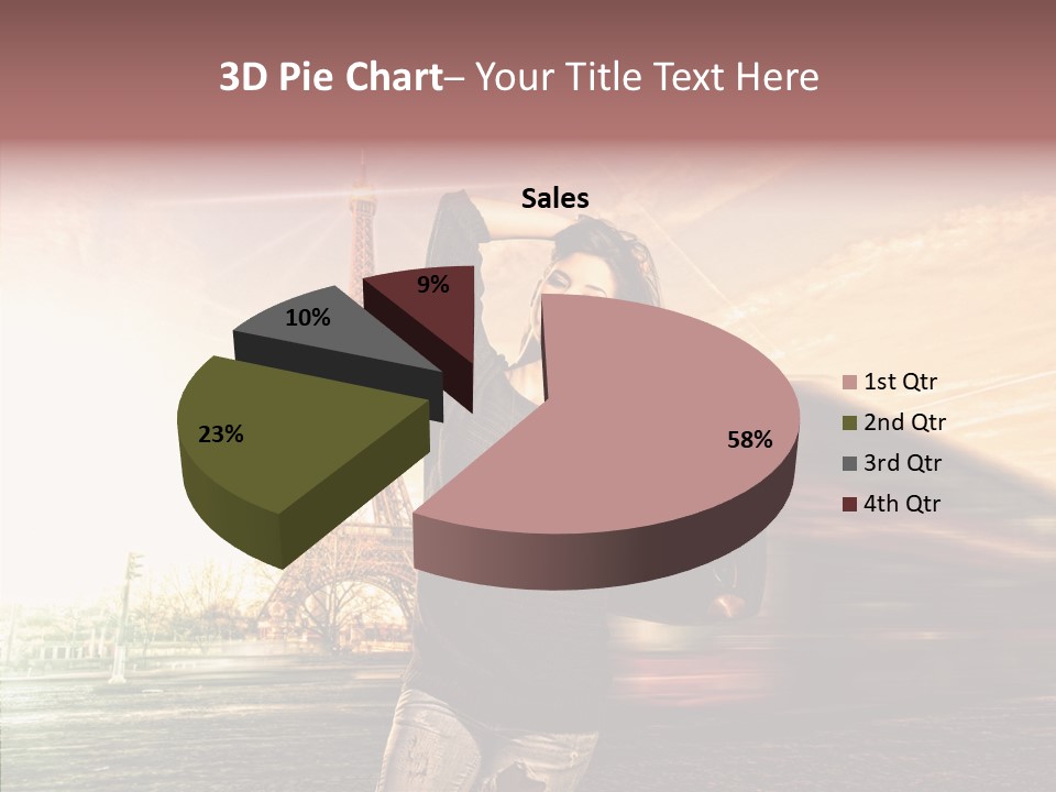 Sky Travel Icons Way PowerPoint Template