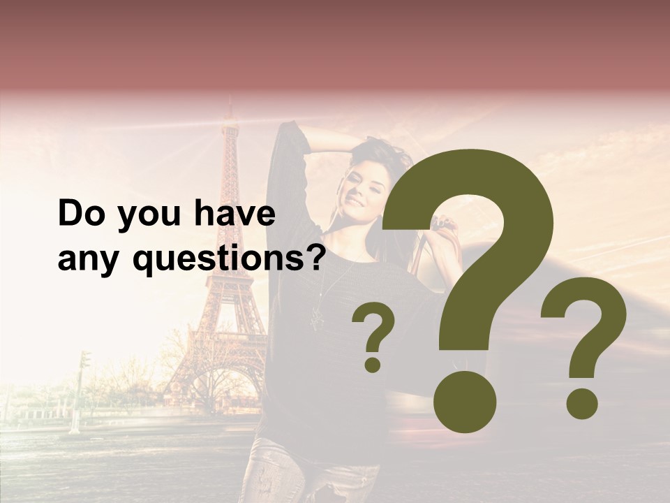 Sky Travel Icons Way PowerPoint Template