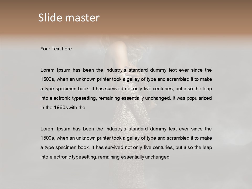 Wind Gray Chic PowerPoint Template