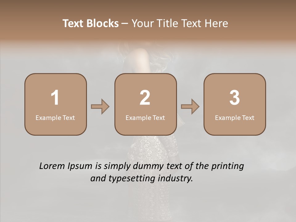 Wind Gray Chic PowerPoint Template