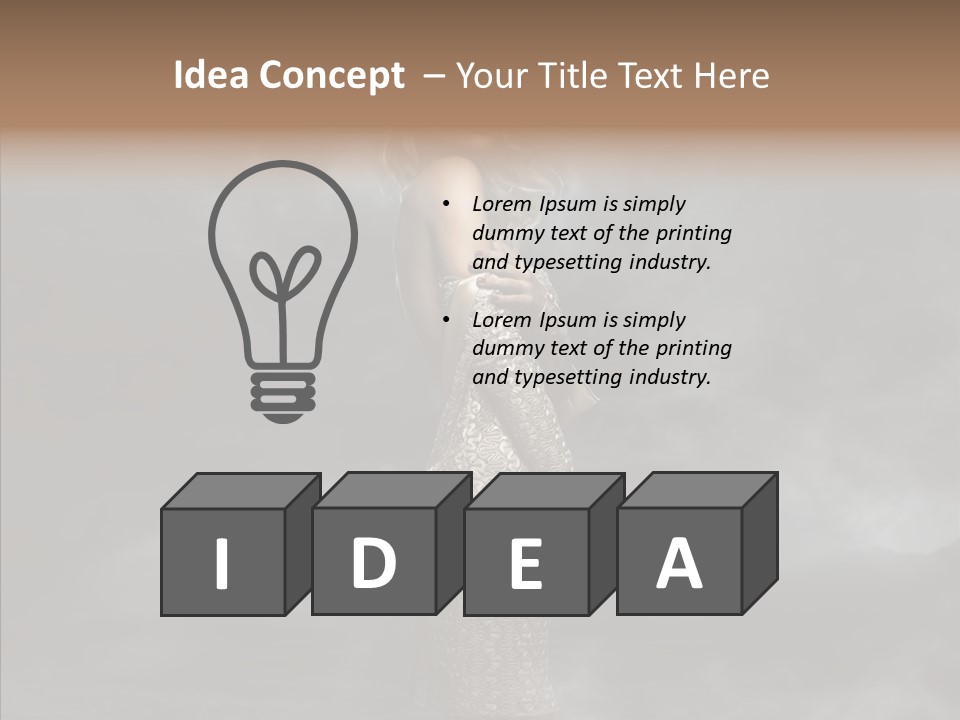 Wind Gray Chic PowerPoint Template