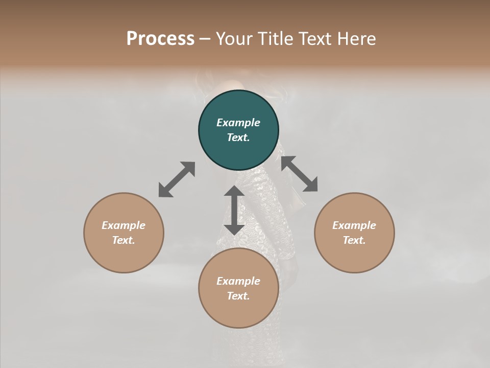 Wind Gray Chic PowerPoint Template