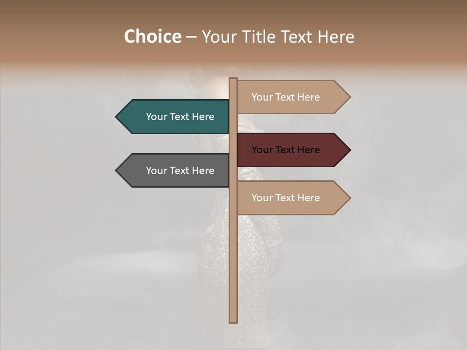 Wind Gray Chic PowerPoint Template