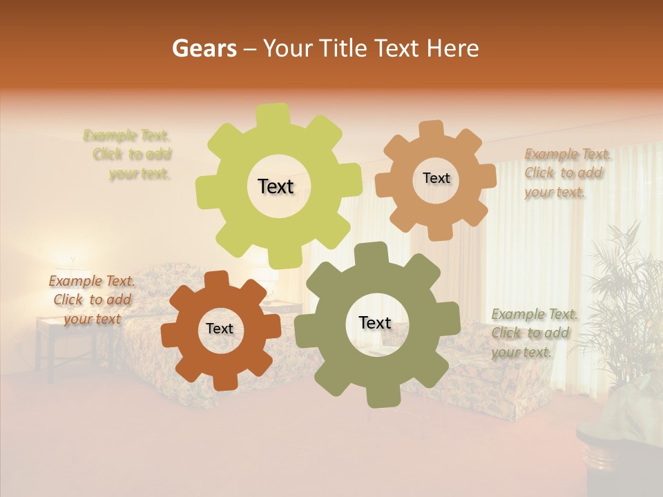 Interior Bed Breakfast PowerPoint Template