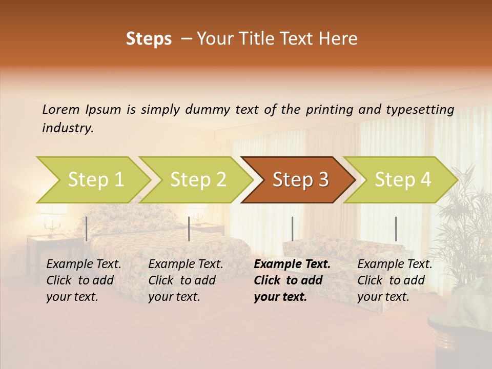 Interior Bed Breakfast PowerPoint Template