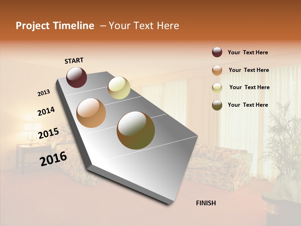 Interior Bed Breakfast PowerPoint Template