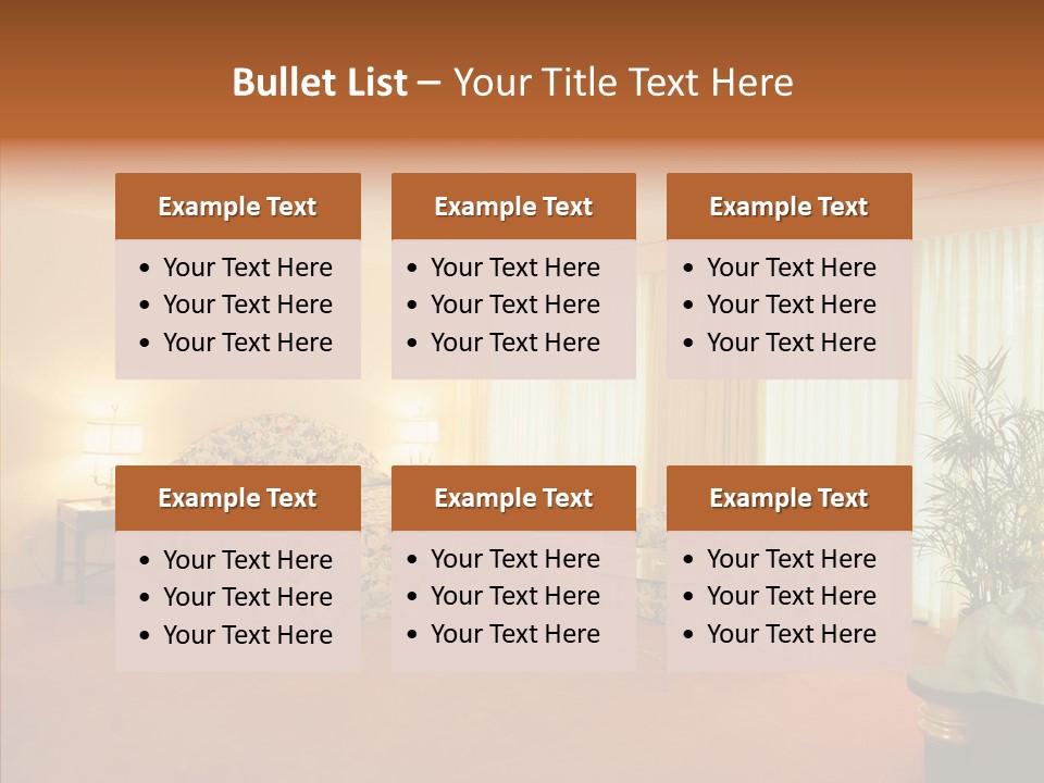 Interior Bed Breakfast PowerPoint Template