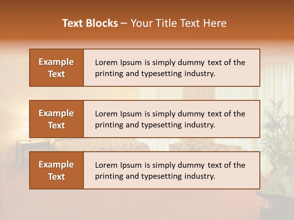 Interior Bed Breakfast PowerPoint Template